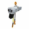 Starke Electric Chain Hoist, 6,000 lb, 20 ft, Hook Mounted, 460V STK30VS-20